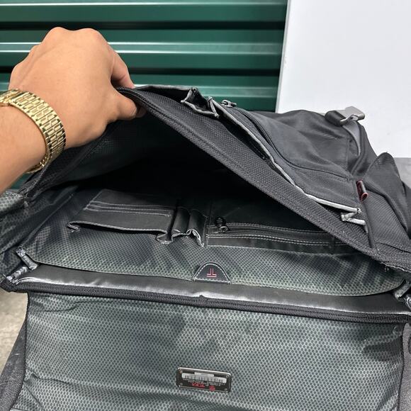 TUMI T-Tech Unisex Ballistic Nylon Laptop Messenger Shoulder Bag Black - Picture 5 of 11